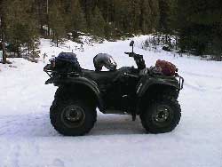 The ATV used to follow the Fishtrap pack and northwest Montana's wolves